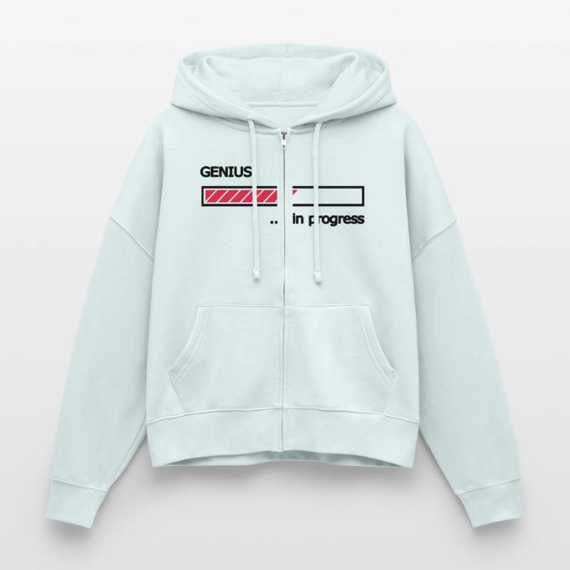 Genius in progress loading bars Loading Bar Stanley/Stella Boxy Women’s Organic Zip Hoodie Ida