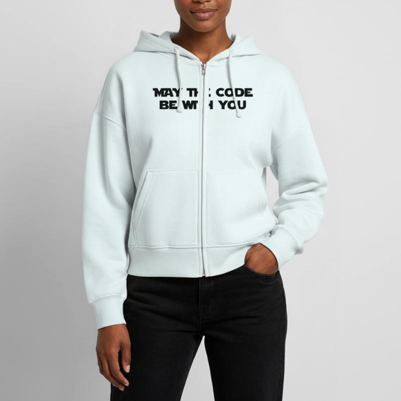 Computer / Developer / Geek / Code / Funny Stanley/Stella Boxy Women’s Organic Zip Hoodie Ida