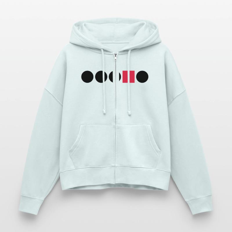 Circle Square Rectangle shape Anders edges Differe Stanley/Stella Boxy Women’s Organic Zip Hoodie Ida
