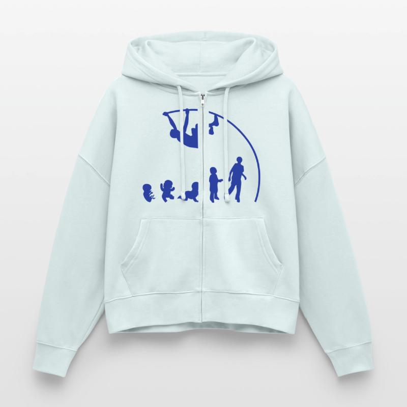 Evolution pole vault perch Stanley/Stella Boxy Women’s Organic Zip Hoodie Ida