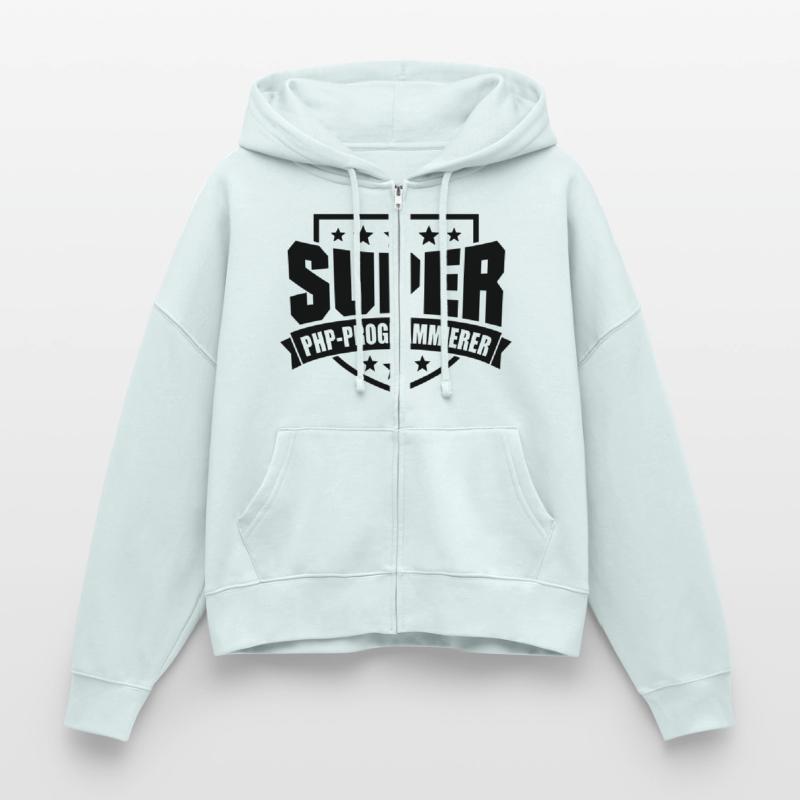 Super PHP-Programmierer Stanley/Stella Boxy Frauen Bio Zip Hoodie Ida