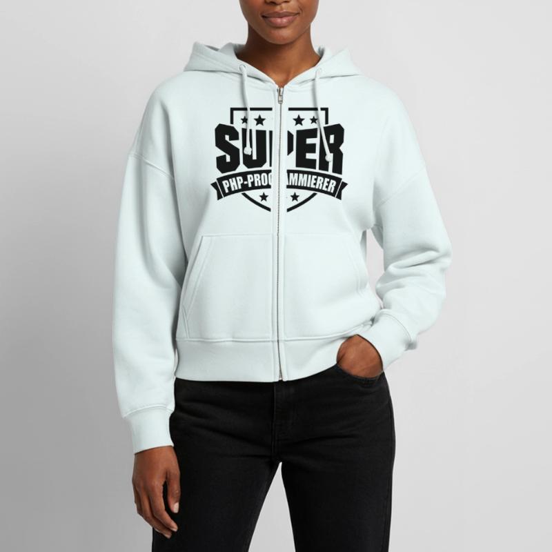 Super PHP-Programmierer Stanley/Stella Boxy Frauen Bio Zip Hoodie Ida