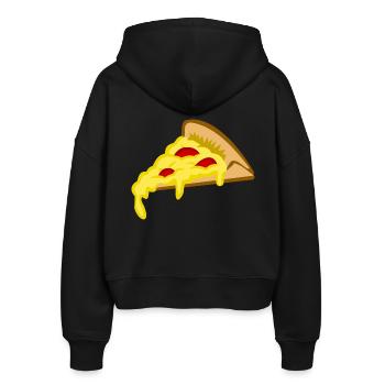 manger de la nourriture pizza pizzeria restaurant62 - Veste à capuche bio Ida Stanley/Stella Femme - noir - Dos - AI Model Female 172 light (172cm)
