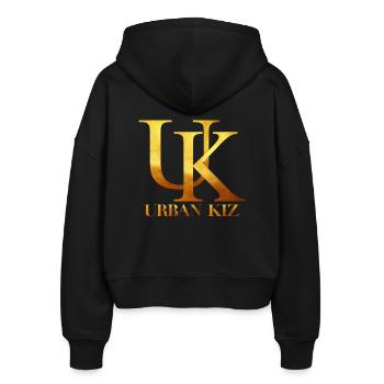Kiz Or Urban - Kizomba Danse shirt - Veste à capuche bio Ida Stanley/Stella Femme - noir - Dos - AI Model Female 172 light (172cm)