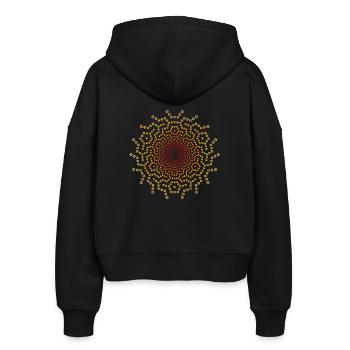 San Pedro - Stanley/Stella Boxy Women’s Organic Zip Hoodie Ida - black - Back - AI Model Female 172 light (172cm)