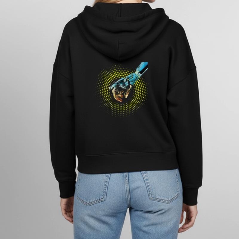 ordinateur main robot IA code cyborg numérique pc Veste à capuche bio Ida Stanley/Stella Femme
