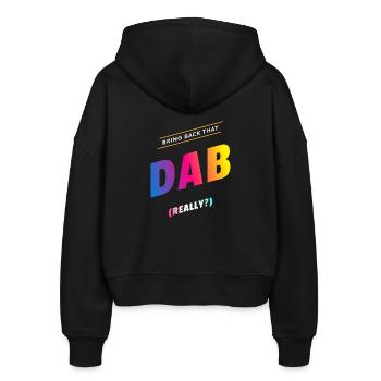 Eurovision Eurodab: Wirklich? - Stanley/Stella Boxy Frauen Bio Zip Hoodie Ida - Schwarz - Hinten - AI Model Female 172 light (172cm)