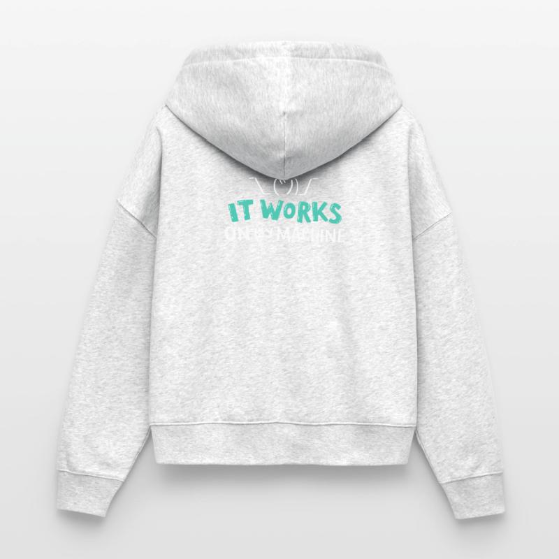 Coder Coder Informatique Développeur T-Shirt Veste à capuche bio Ida Stanley/Stella Femme