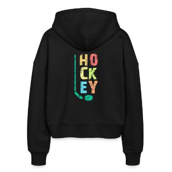 Cadeau Hockey Kids - Veste à capuche bio Ida Stanley/Stella Femme - noir - Dos - AI Model Female 172 light (172cm)