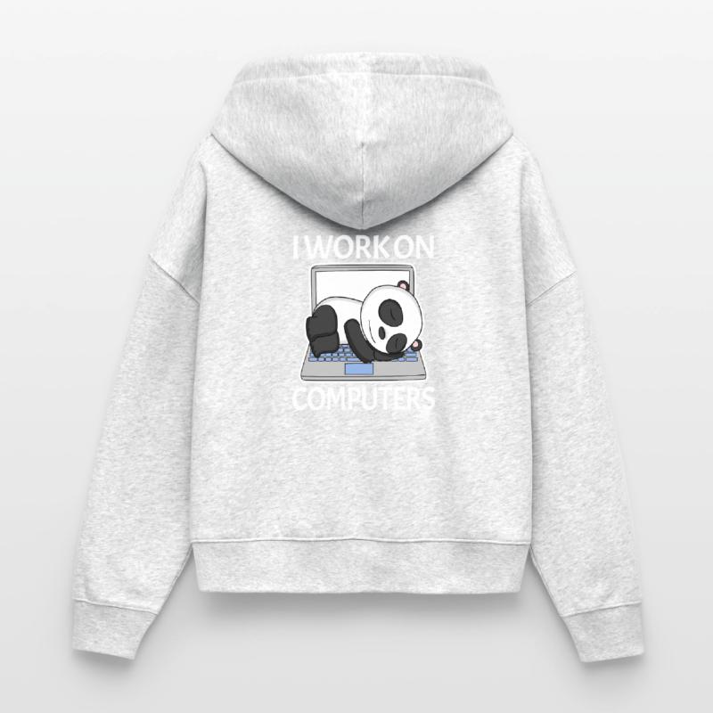 Computer Nerd Programmierer Herren Geschenk Stanley/Stella Boxy Frauen Bio Zip Hoodie Ida