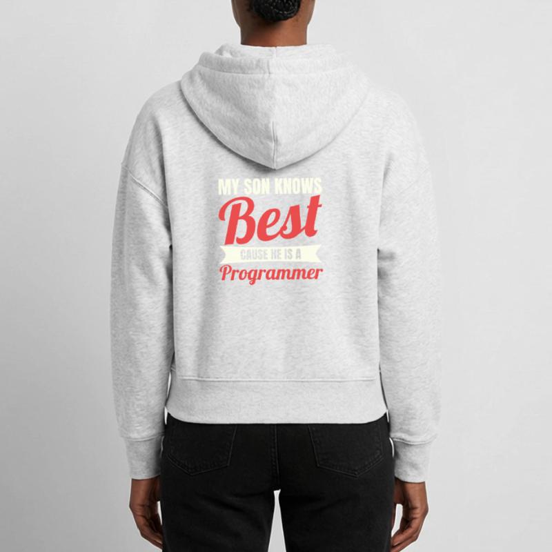 Software Developer Son Stanley/Stella Boxy Women’s Organic Zip Hoodie Ida