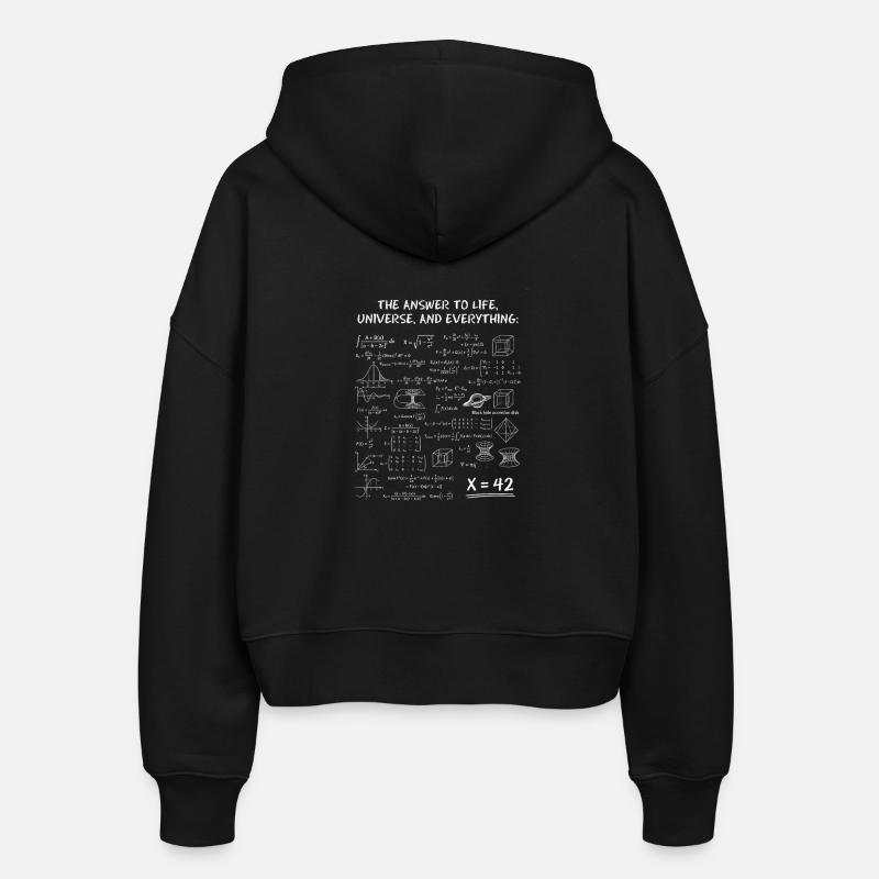 La réponse à tout – Design de nerds scientifiques - Veste à capuche bio Ida Stanley/Stella Femme - noir