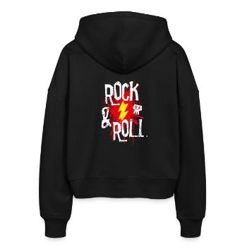 Rock and roll - Veste à capuche bio Ida Stanley/Stella Femme - noir - Dos - AI Model Female 172 light (172cm)
