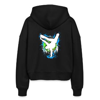Breakdance - Breakdancer - Breakdancing - BBoy - Veste à capuche bio Ida Stanley/Stella Femme - noir - Dos - AI Model Female 172 light (172cm)