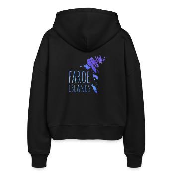 faroe - Stanley/Stella Boxy Women’s Organic Zip Hoodie Ida - black - Back - AI Model Female 172 light (172cm)