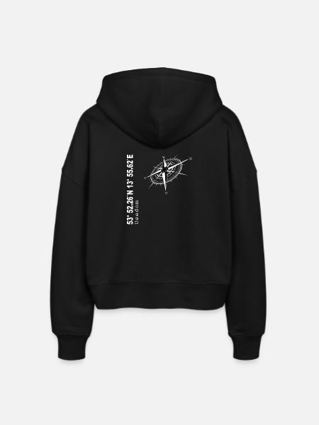 Usedom - Stanley/Stella Boxy Frauen Bio Zip Hoodie Ida - Schwarz