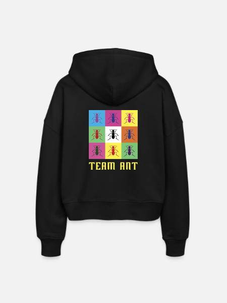 Team Ameise - Stanley/Stella Boxy Frauen Bio Zip Hoodie Ida - Schwarz