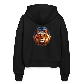 Lion - Veste à capuche bio Ida Stanley/Stella Femme - noir - Dos - AI Model Female 172 light (172cm)