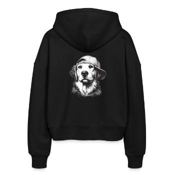Chien - Veste à capuche bio Ida Stanley/Stella Femme - noir - Dos - AI Model Female 172 light (172cm)