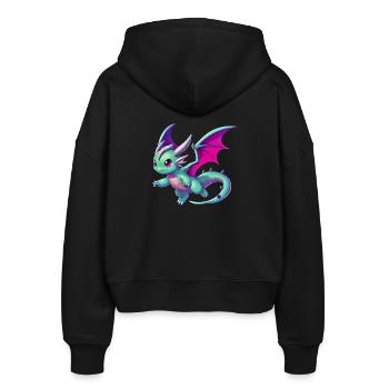 Dragon - Veste à capuche bio Ida Stanley/Stella Femme - noir - Dos - AI Model Female 172 light (172cm)