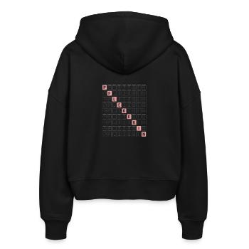 Pflegerin Geschenke Pflege Lustig Krankenpflegerin - Stanley/Stella Boxy Frauen Bio Zip Hoodie Ida - Schwarz - Hinten - AI Model Female 172 light (172cm)