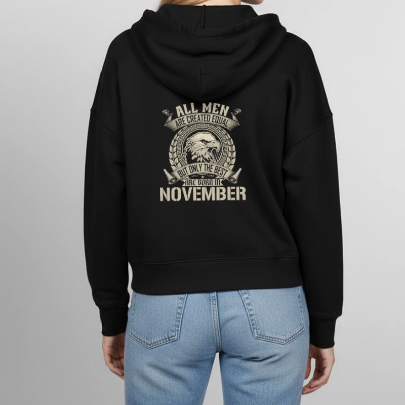 November Eagle Unity Design Stanley/Stella Boxy Women’s Organic Zip Hoodie Ida