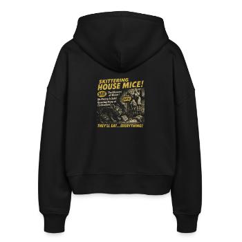 Skittering House Mice Filmplakat Halloween - Stanley/Stella Boxy Frauen Bio Zip Hoodie Ida - Schwarz - Hinten - AI Model Female 172 light (172cm)