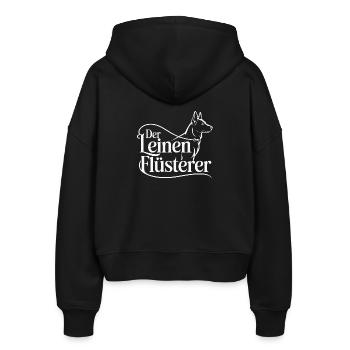 Hundeschule Hundeliebhaber Hundetrainer - Stanley/Stella Boxy Frauen Bio Zip Hoodie Ida - Schwarz - Hinten - AI Model Female 172 light (172cm)