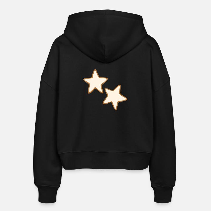 Biscuits Cinnamon Star - Veste à capuche bio Ida Stanley/Stella Femme - noir