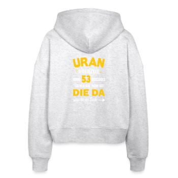 53 Years Relationship Anniversary Wedding Anniversary - Stanley/Stella Boxy Women’s Organic Zip Hoodie Ida - heather white - Back - AI Model Female 172 dark (172cm)