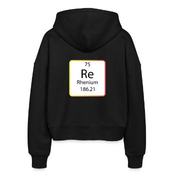 rhenium chemistry periodic table - Stanley/Stella Boxy Frauen Bio Zip Hoodie Ida - Schwarz - Hinten - AI Model Female 172 light (172cm)