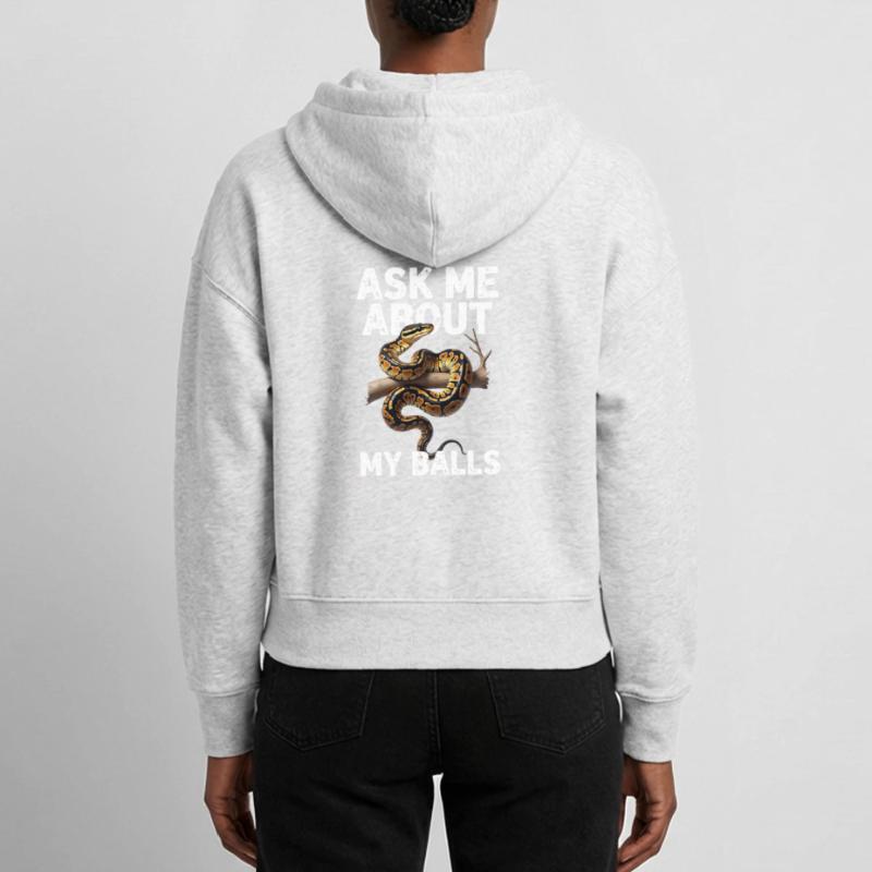 Python roi Serpents Amateurs de terrarium Python Veste à capuche bio Ida Stanley/Stella Femme