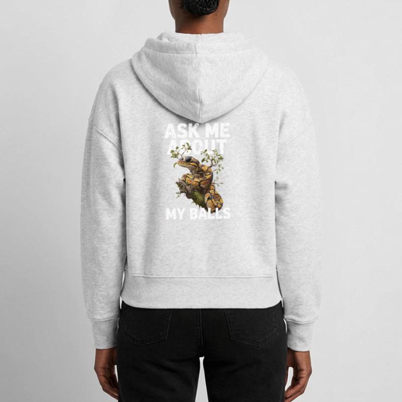 Python roi Serpents Amateurs de terrarium Python Veste à capuche bio Ida Stanley/Stella Femme