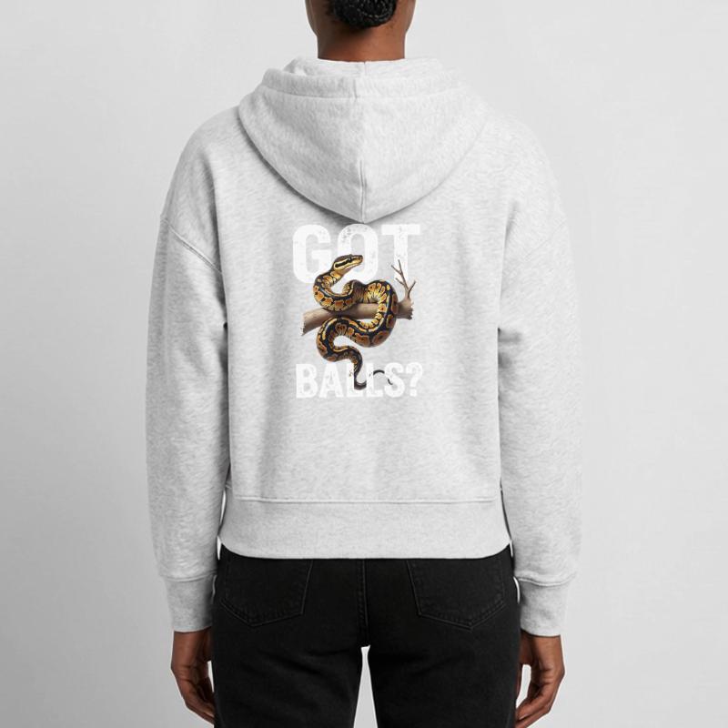 Python roi Serpents Amateurs de terrarium Python Veste à capuche bio Ida Stanley/Stella Femme