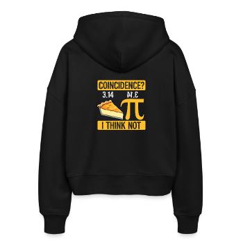 Pi Day Confidence - Stanley/Stella Boxy Women’s Organic Zip Hoodie Ida - black - Back - AI Model Female 172 light (172cm)