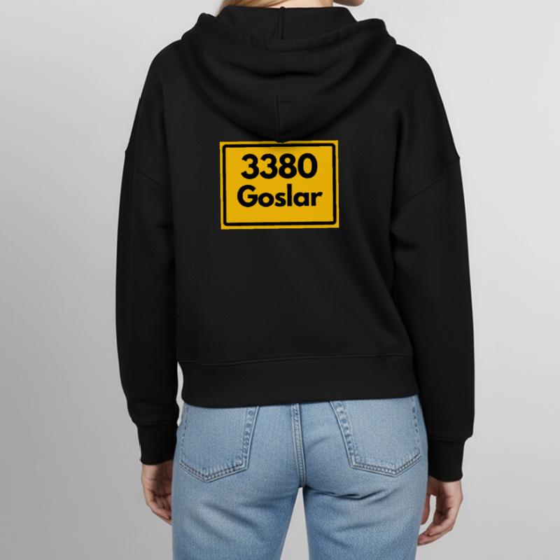 OLD POSTCODE ZIP CODE RETRO 3380 GOSLAR KAISERPFAL Stanley/Stella Boxy Women’s Organic Zip Hoodie Ida