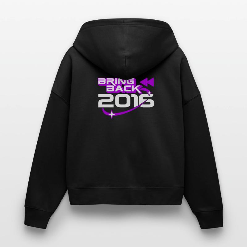 Bring Back 2016 Throwback Internet Nostalgia Stanley/Stella Boxy Women’s Organic Zip Hoodie Ida