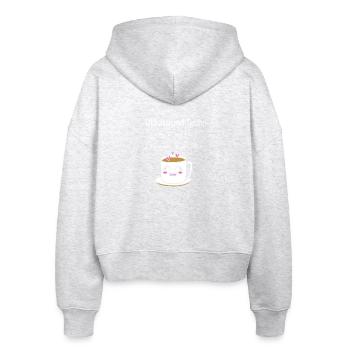 Ultraschalltechniker Ultraschall Techniker - Stanley/Stella Boxy Frauen Bio Zip Hoodie Ida - Weiß meliert - Hinten - AI Model Female 172 dark (172cm)