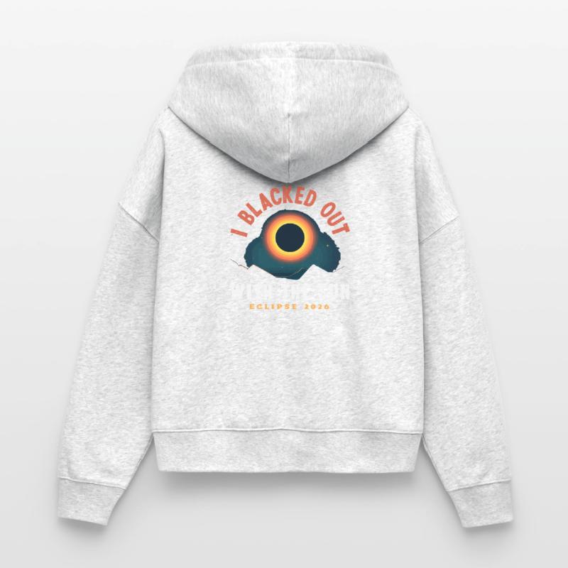 Solar eclipse 2026, August 12 Stanley/Stella Boxy Women’s Organic Zip Hoodie Ida