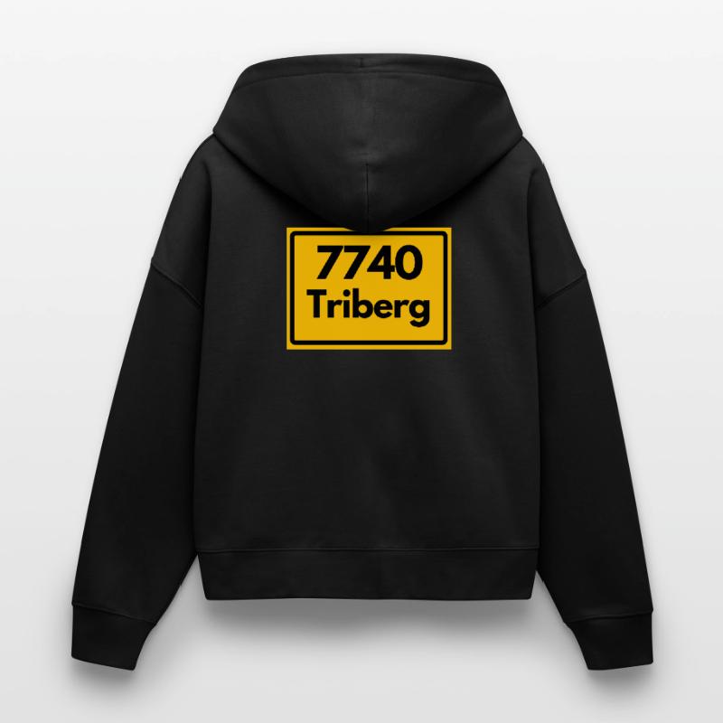 OLD POSTCODE ZIP CODE RETRO 7740 TRIBERG HEIMAT Stanley/Stella Boxy Women’s Organic Zip Hoodie Ida