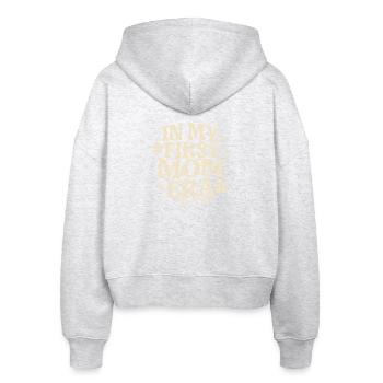 Erster Muttertag Mama Geschenkidee Familie Groovy - Stanley/Stella Boxy Frauen Bio Zip Hoodie Ida - Weiß meliert - Hinten - AI Model Female 172 dark (172cm)