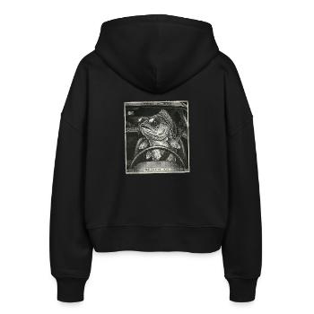 Zander Flashed - Stanley/Stella Boxy Women’s Organic Zip Hoodie Ida - black - Back - AI Model Female 172 light (172cm)