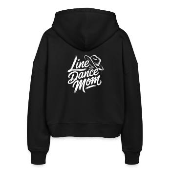 Western Dance Mom - Stanley/Stella Boxy Frauen Bio Zip Hoodie Ida - Schwarz - Hinten - AI Model Female 172 light (172cm)
