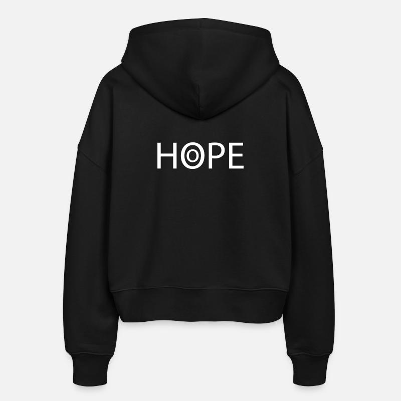 HOPE White - Veste à capuche bio Ida Stanley/Stella Femme - noir