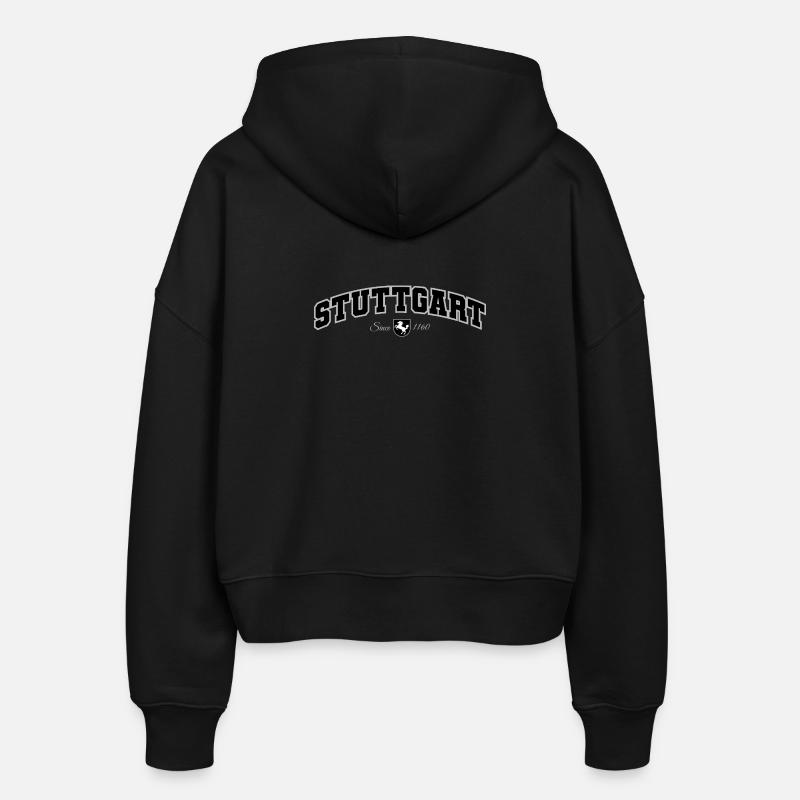 Stuttgart - Stanley/Stella Boxy Women’s Organic Zip Hoodie Ida - black