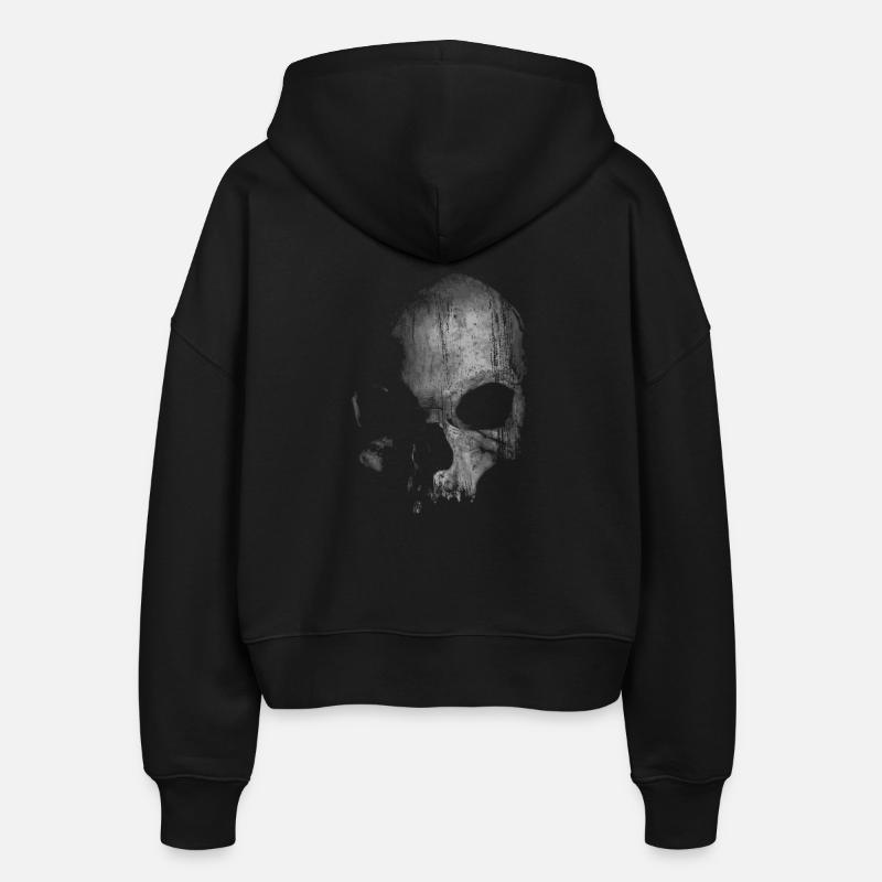 Tête de mort - Veste à capuche bio Ida Stanley/Stella Femme - noir