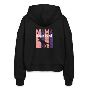 Mother's Day Mother's Day Mother's Day mom surus - Stanley/Stella Boxy Women’s Organic Zip Hoodie Ida - black - Back - AI Model Female 172 light (172cm)