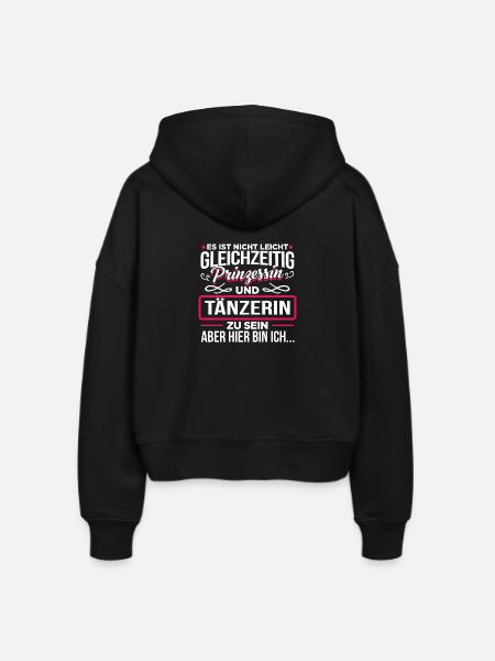 TÄNZERIN - Prinzessin - Stanley/Stella Boxy Frauen Bio Zip Hoodie Ida - Schwarz