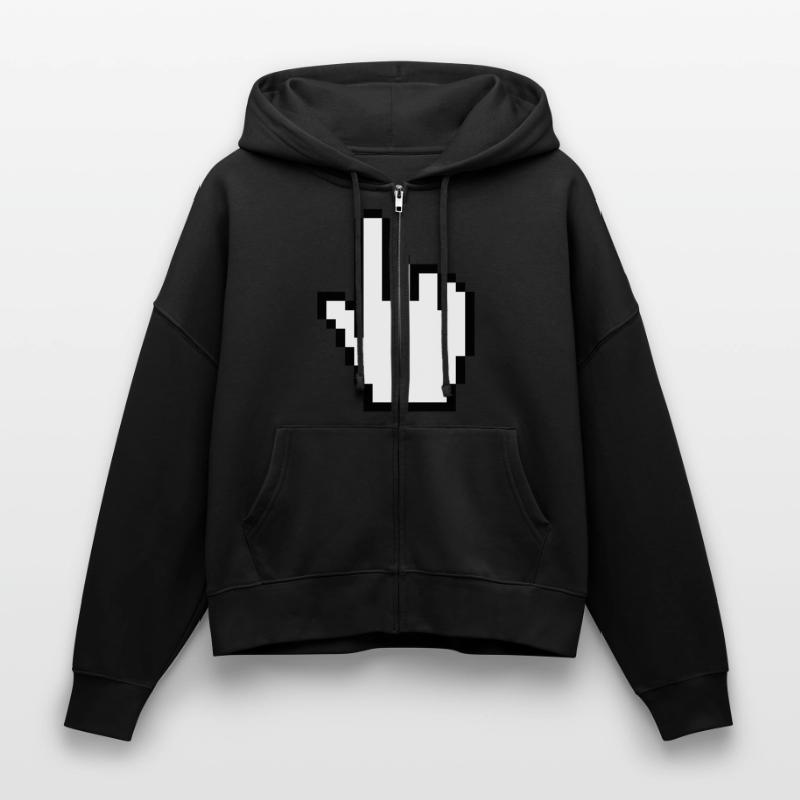 pointer / cursor Stanley/Stella Boxy Frauen Bio Zip Hoodie Ida