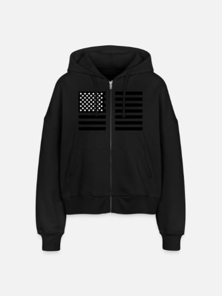 USA - Stanley/Stella Boxy Frauen Bio Zip Hoodie Ida - Schwarz